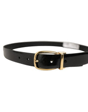 Dolce & Gabbana Black Leather Belt