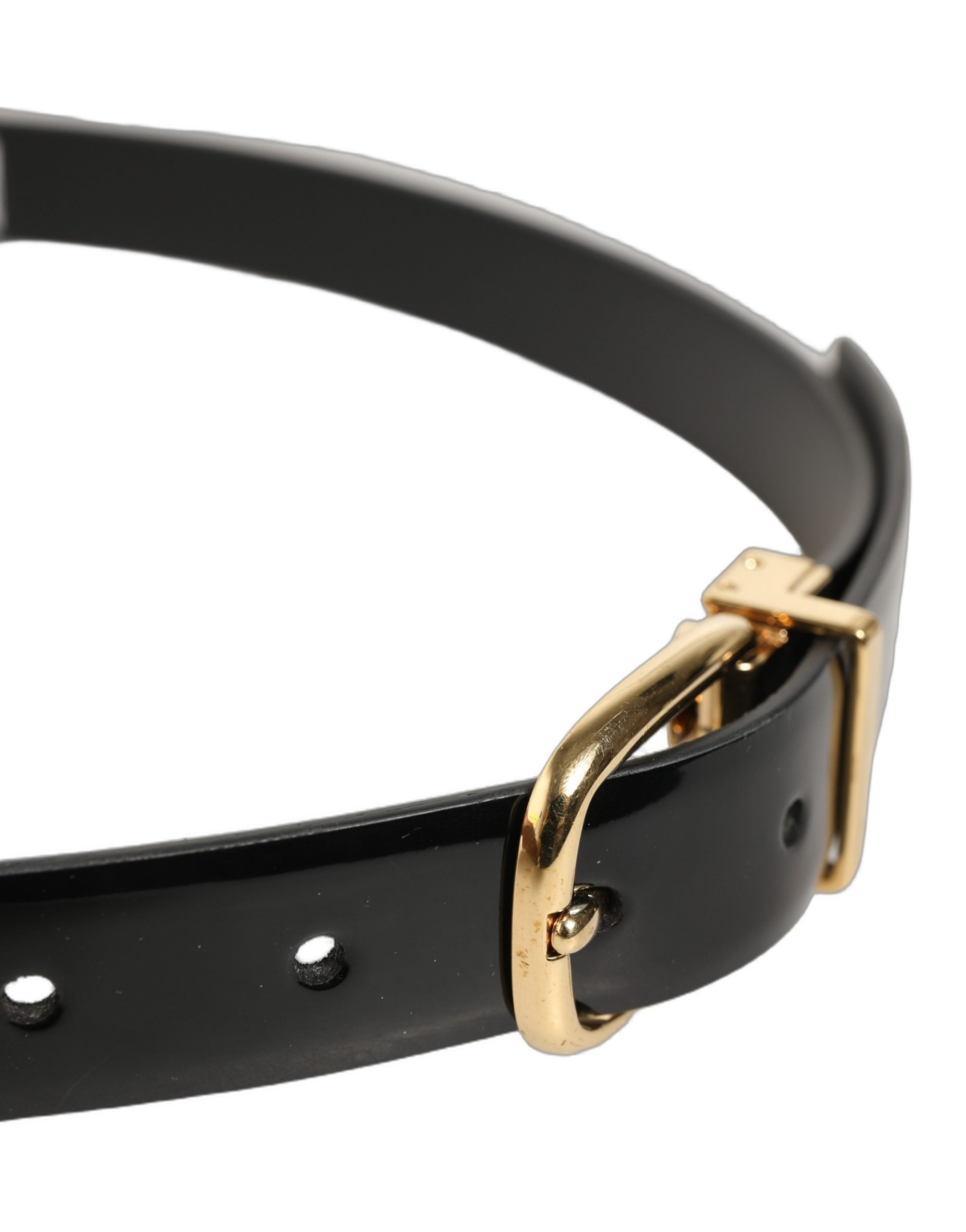 Dolce & Gabbana Black Leather Belt