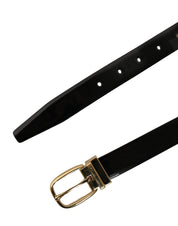 Dolce & Gabbana Black Leather Belt