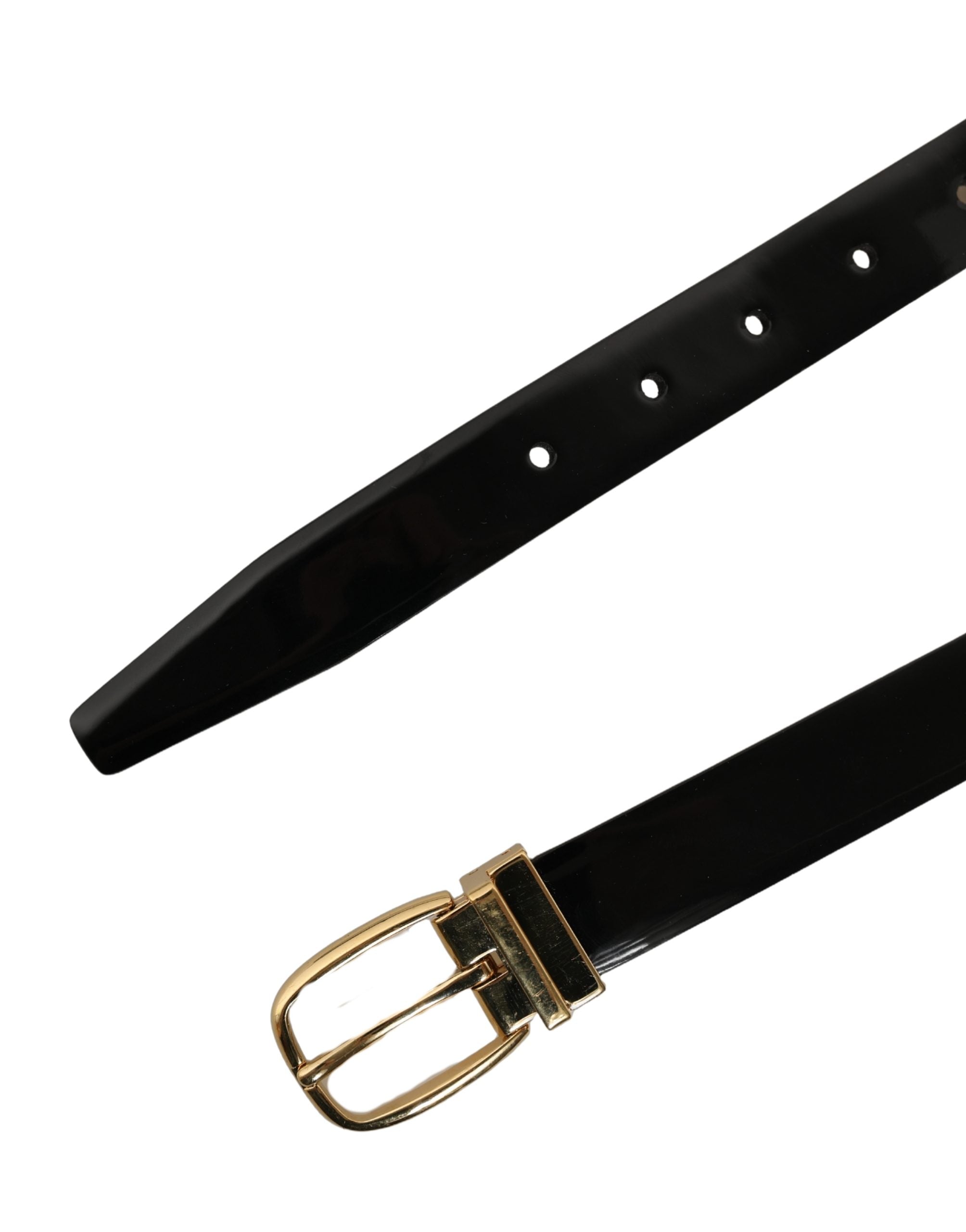 Dolce & Gabbana Black Leather Belt
