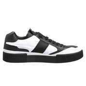 Dolce & Gabbana Black White Leather Sneakers