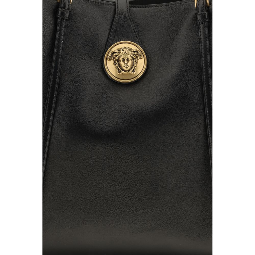 Versace Black Lambskin Shoulder Bag