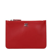 Courrèges Red Leather Coin Purse