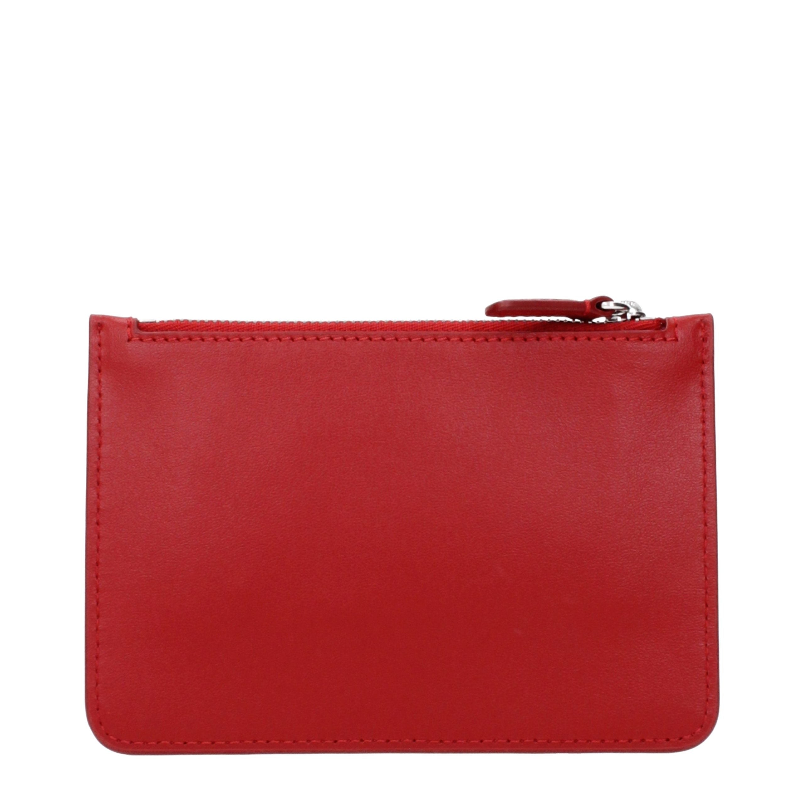 Courrèges Red Leather Coin Purse