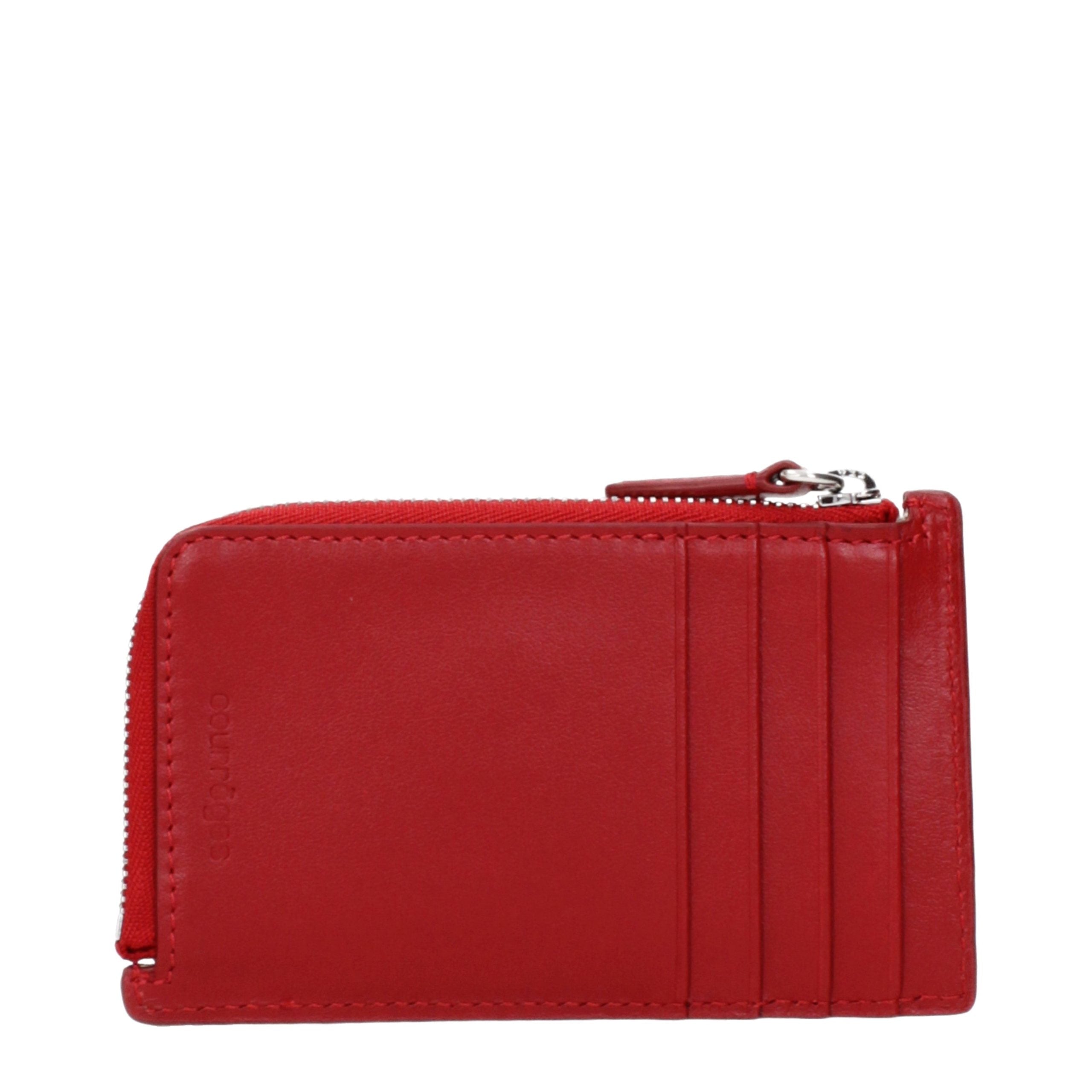 Courrèges Red Leather Coin Purse