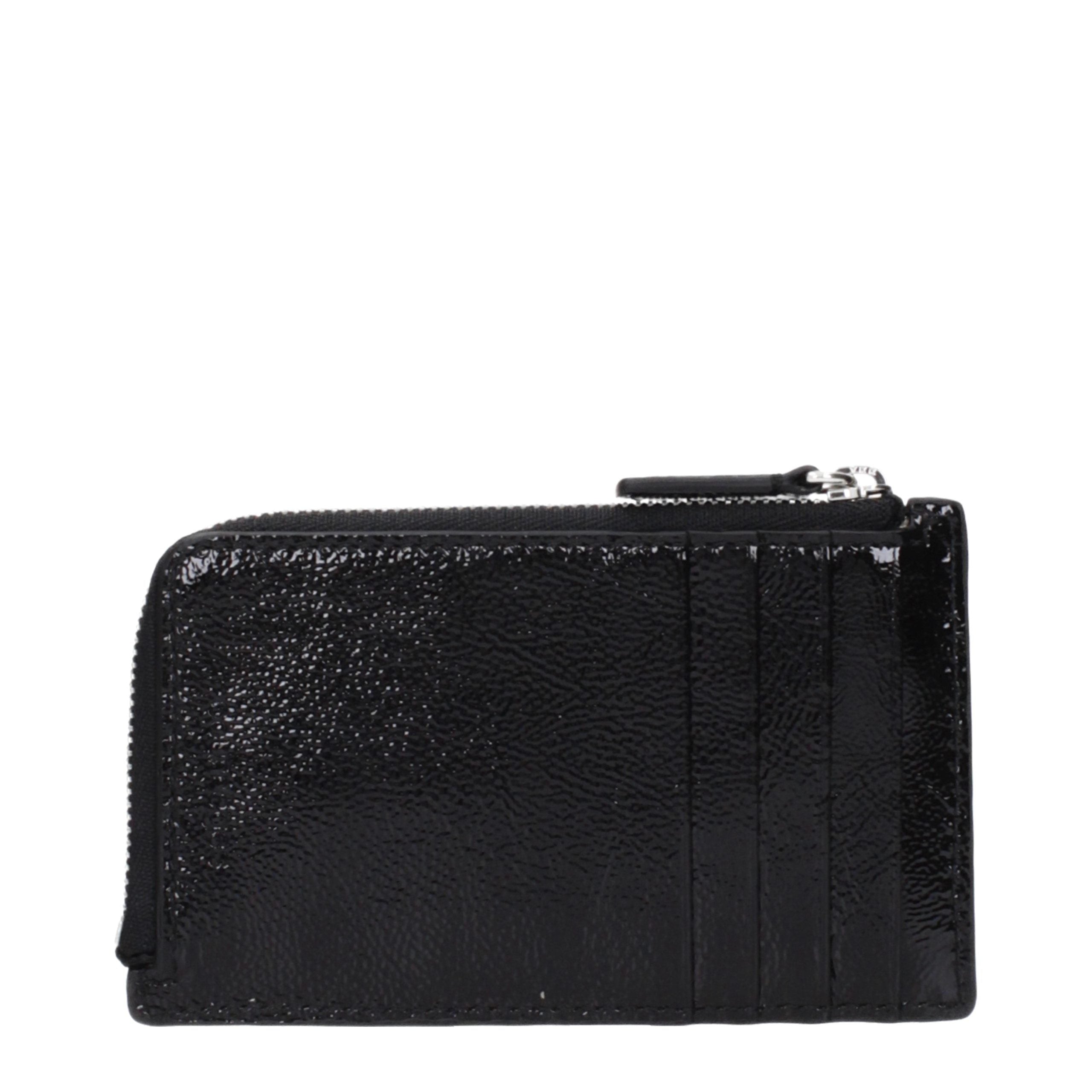 Courrèges Black Leather Coin Purse