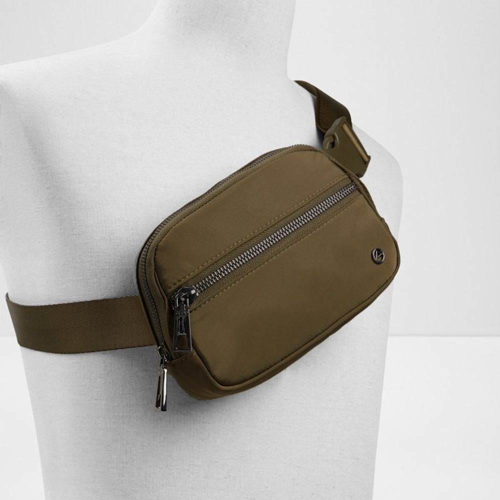 ALDO Khaki Polyester Crossbody Bag