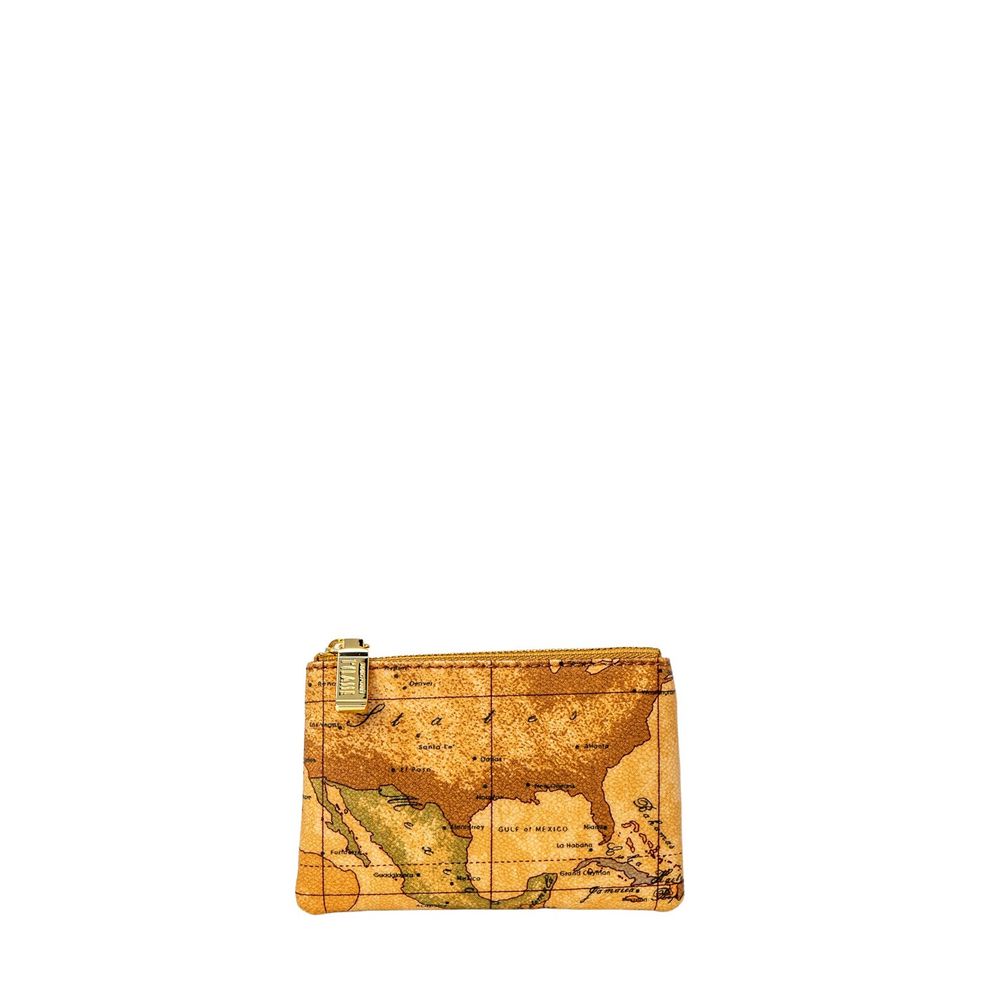 Alviero Martini Prima Classe Beige Leather Pouch