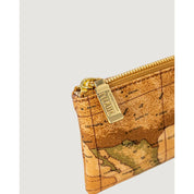 Alviero Martini Prima Classe Beige Leather Pouch
