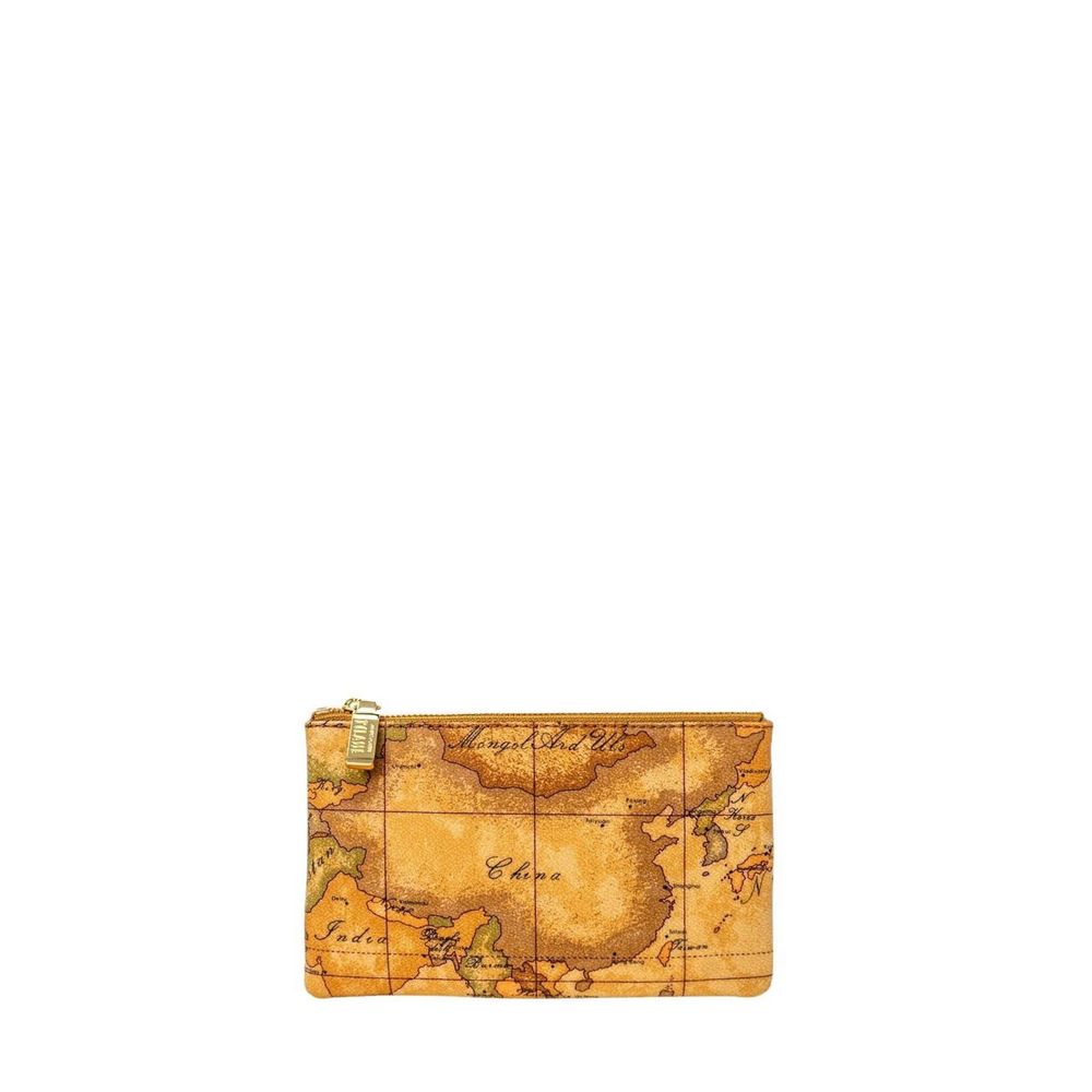 Alviero Martini Prima Classe Beige Leather Clutches