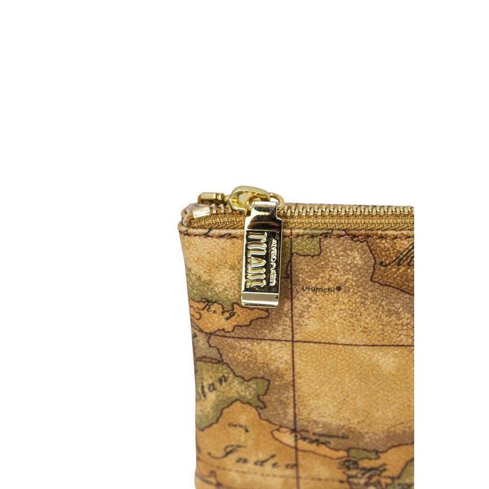 Alviero Martini Prima Classe Beige Leather Clutches