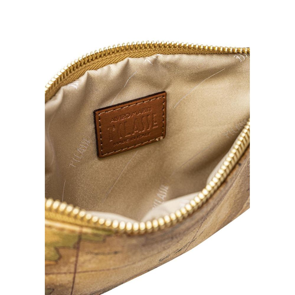 Alviero Martini Prima Classe Beige Leather Clutches