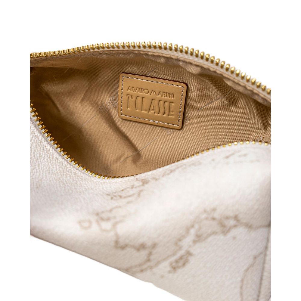 Alviero Martini Prima Classe White Cotton Clutches