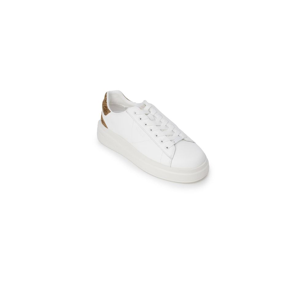 Guess White Polyurethane Low Top Sneakers