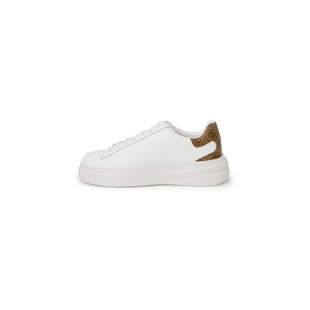 Guess White Polyurethane Low Top Sneakers