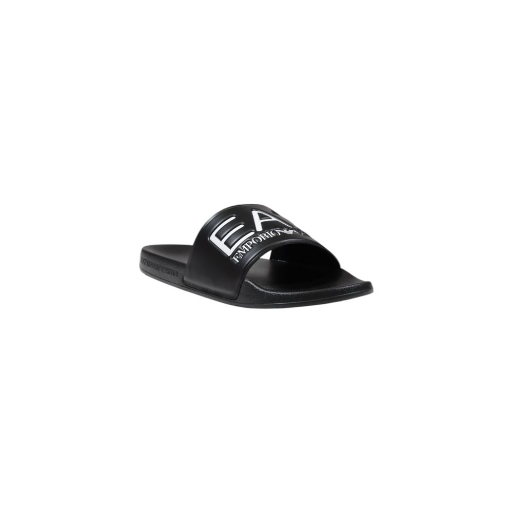 EA7 Emporio Armani Black And White PVC Slippers