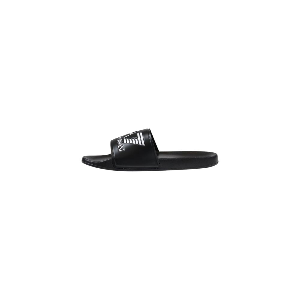 EA7 Emporio Armani Black And White PVC Slippers