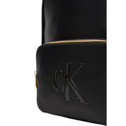 Calvin Klein Black Polyurethane Backpack