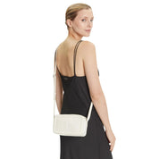 Calvin Klein White Polyurethane Camera Bag
