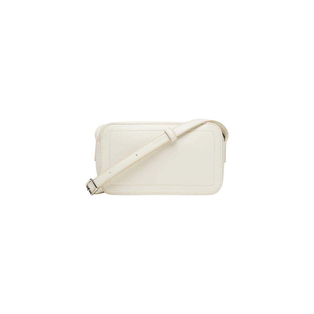 Calvin Klein White Polyurethane Camera Bag