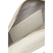 Calvin Klein White Polyurethane Camera Bag