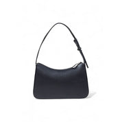 Karl Lagerfeld Black Faux Leather Shoulder Bag