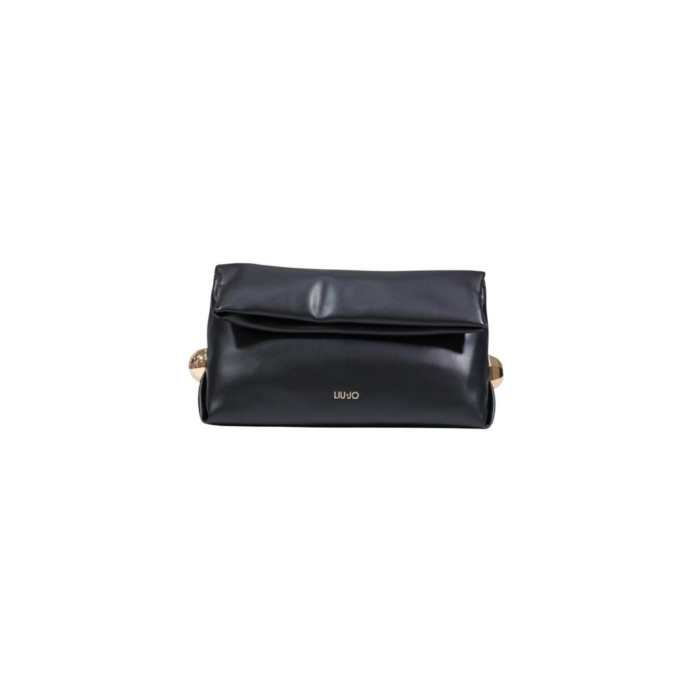 Liu Jo Black Polyurethane Clutch Bag