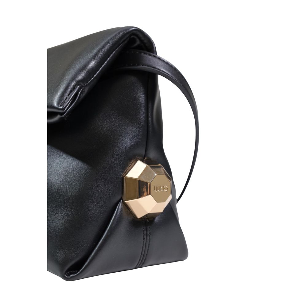 Liu Jo Black Polyurethane Clutch Bag