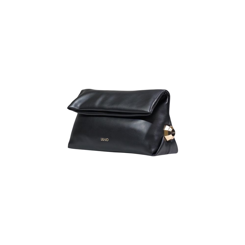 Liu Jo Black Polyurethane Clutch Bag
