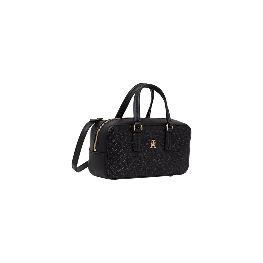Tommy Hilfiger Black Polyurethane Handbag
