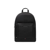 Tommy Hilfiger Black Polyurethane Backpacks