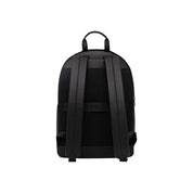 Tommy Hilfiger Black Polyurethane Backpacks