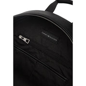 Tommy Hilfiger Black Polyurethane Backpacks