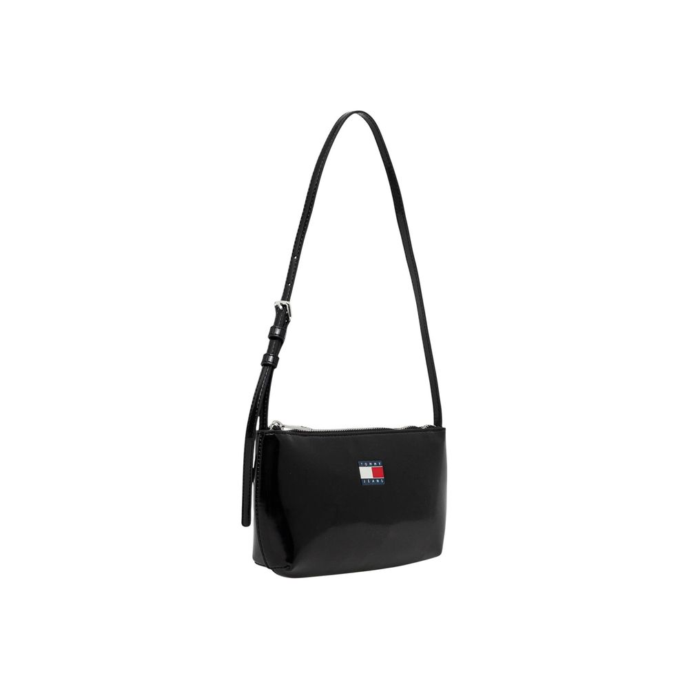 Tommy Hilfiger Black Polyurethane Shoulder Bag