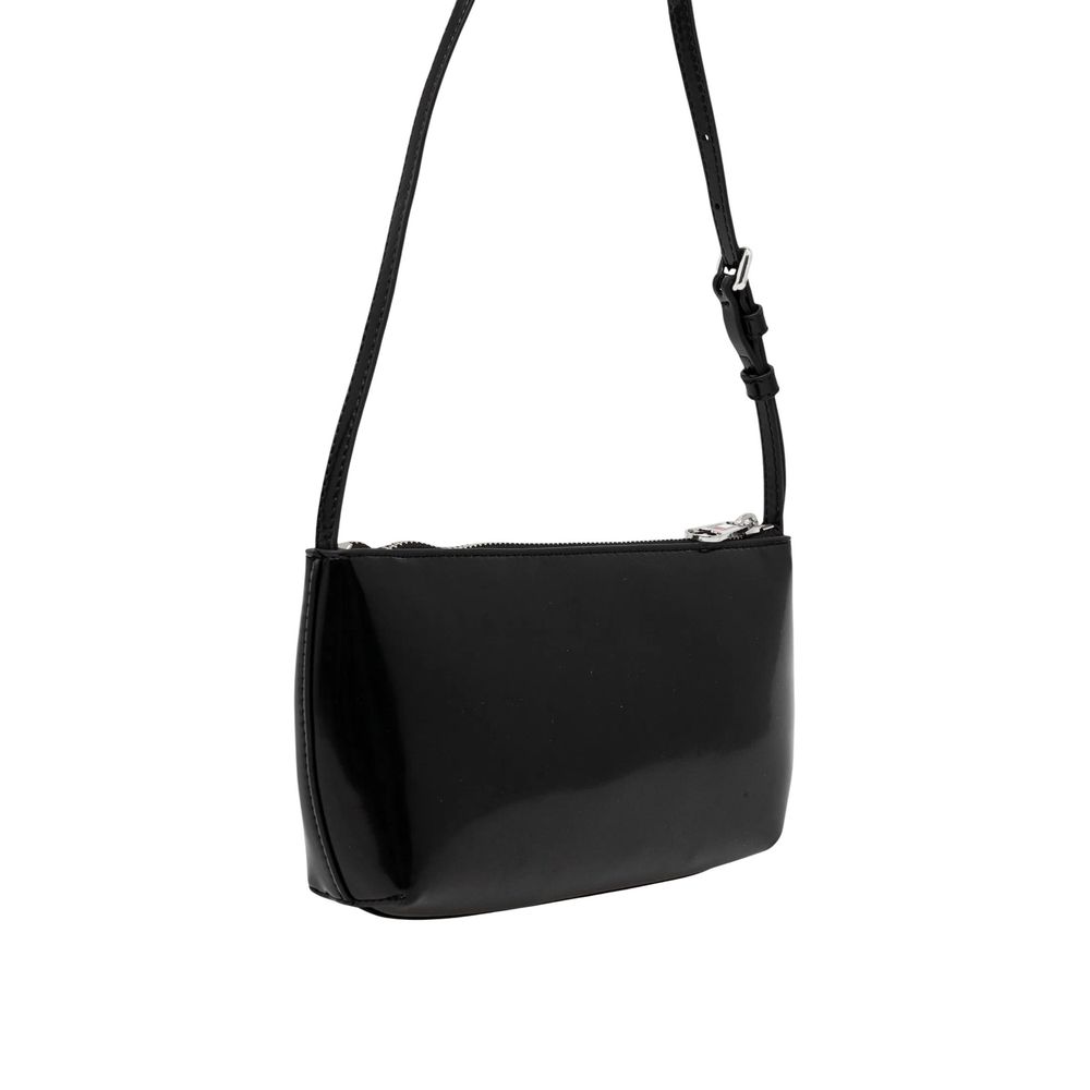 Tommy Hilfiger Black Polyurethane Shoulder Bag