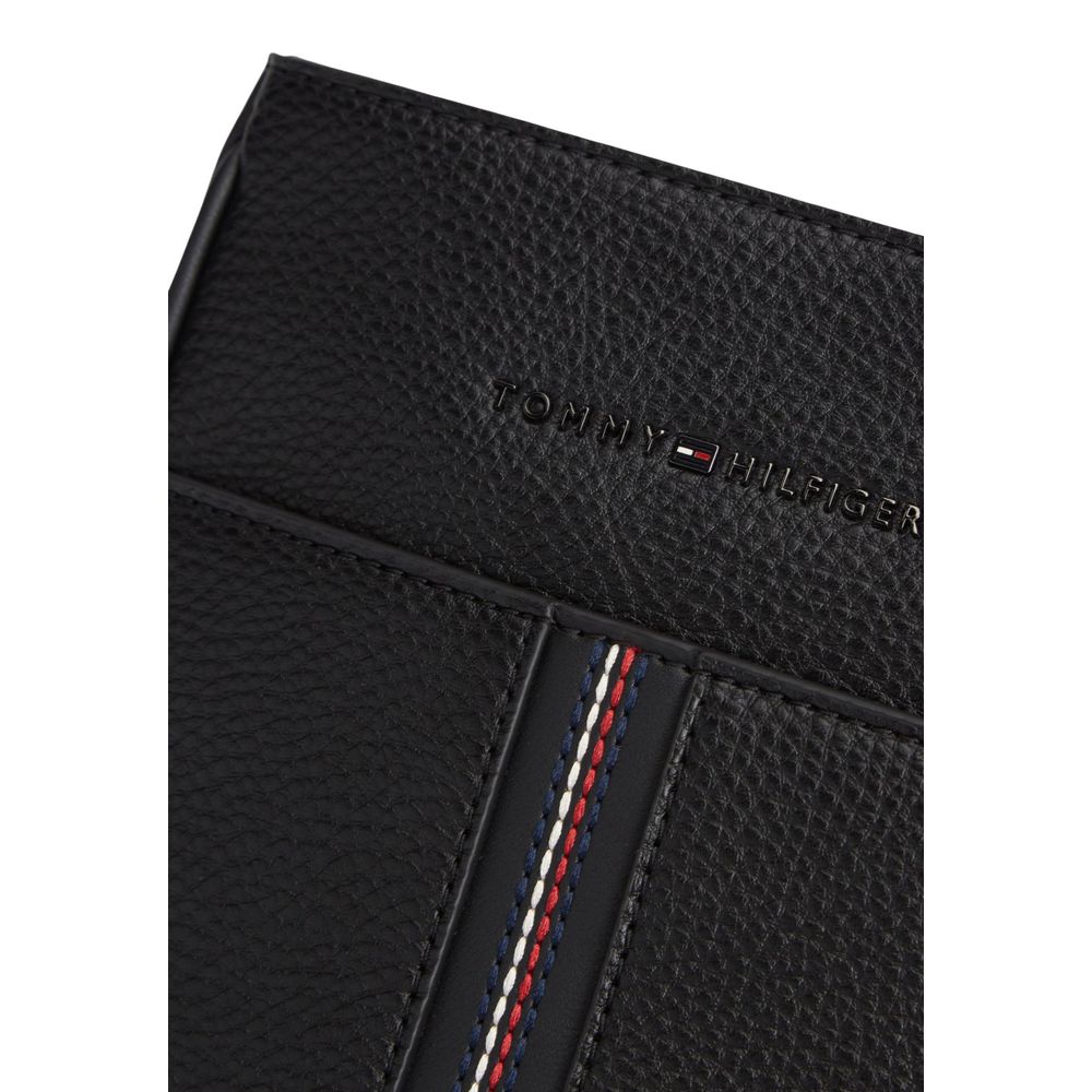 Tommy Hilfiger Black Polyurethane Crossbody Bag