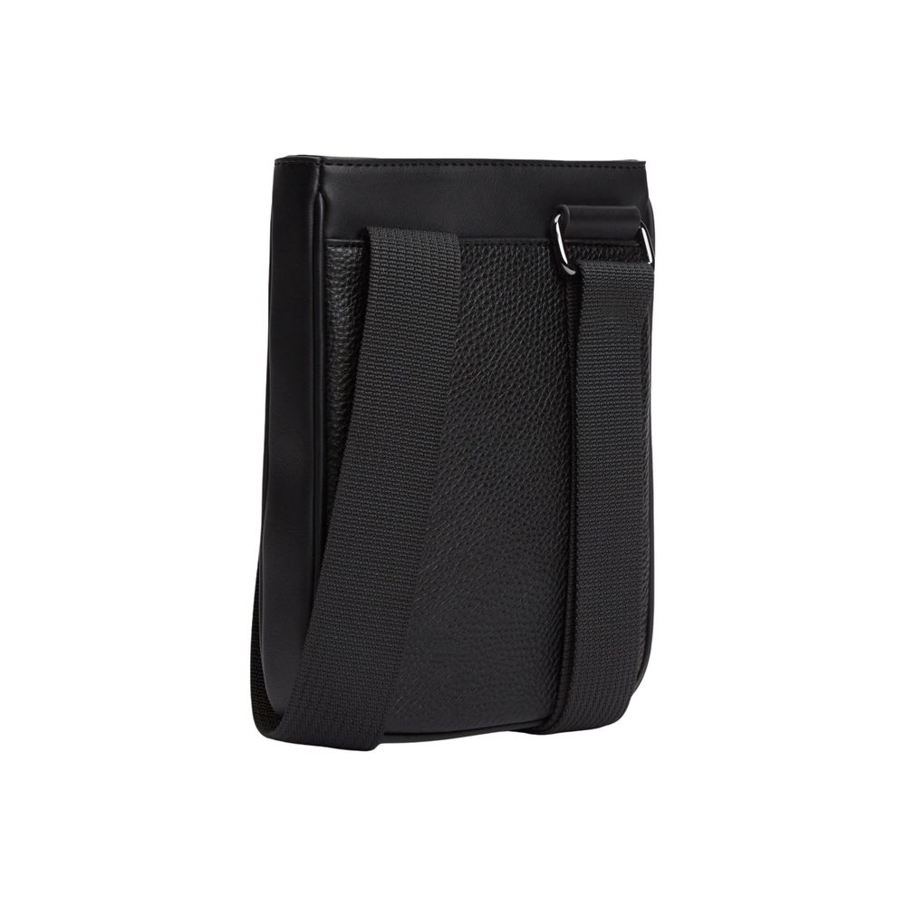 Tommy Hilfiger Black Polyurethane Crossbody Bag