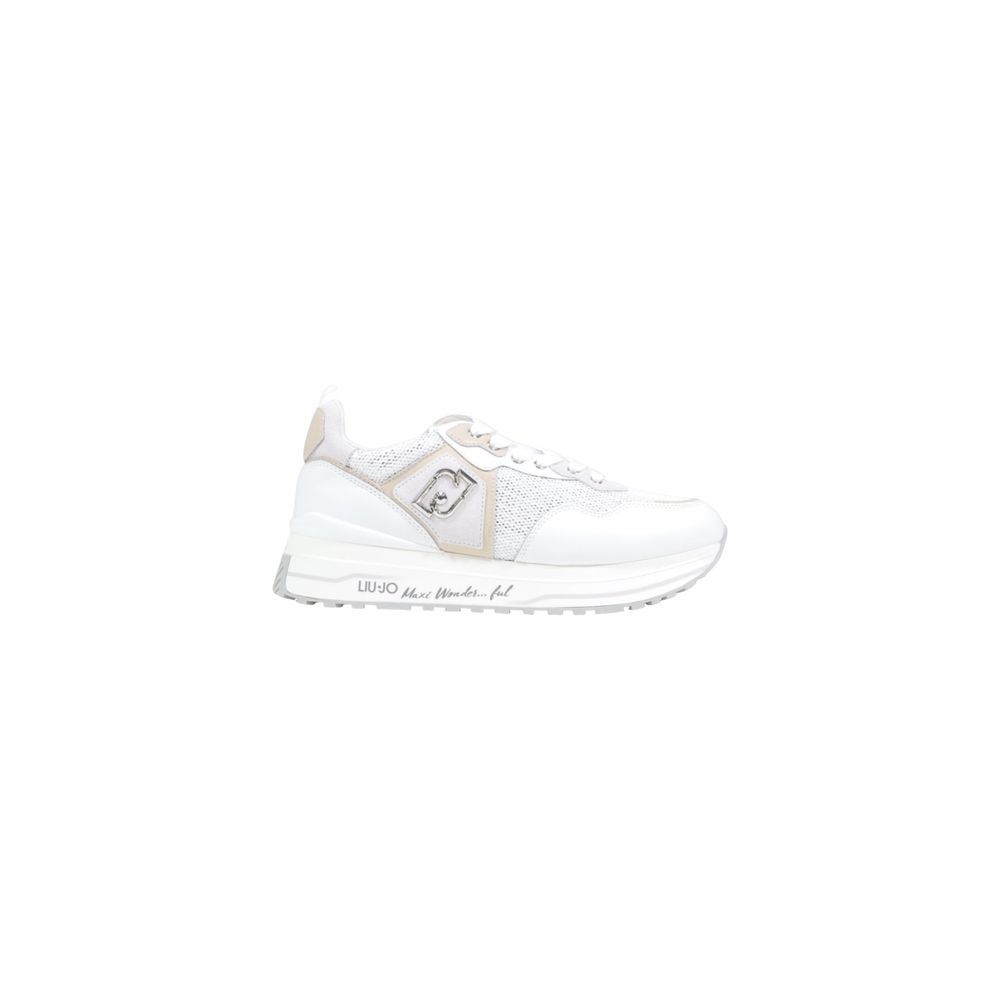 Liu Jo White Polyurethane Sneakers