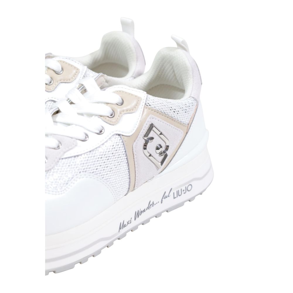 Liu Jo White Polyurethane Sneakers