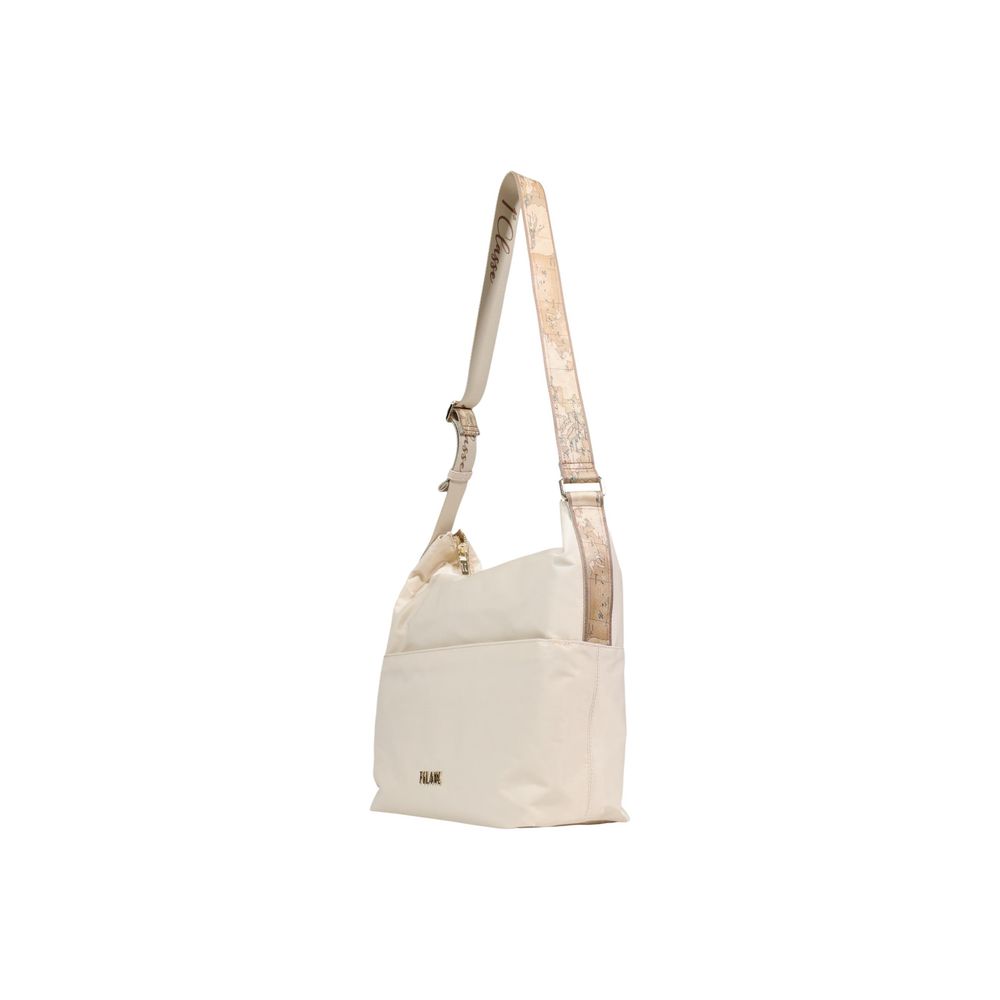 Alviero Martini Prima Classe Beige Polyamide Hobo Shoulder Bag