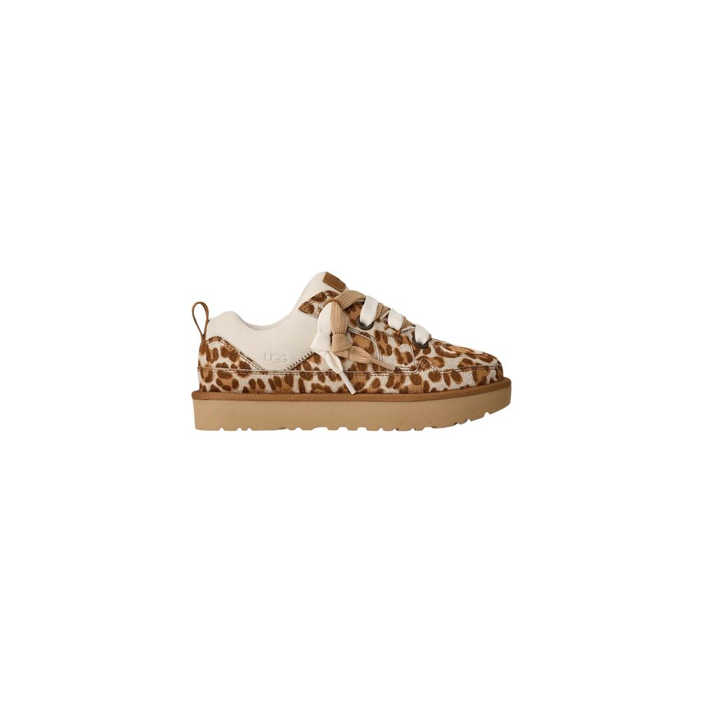 UGG Beige Suede Leather Sneakers