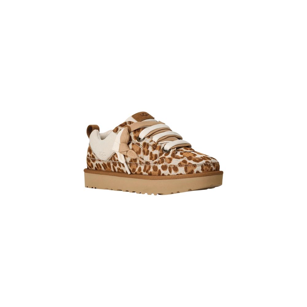 UGG Beige Suede Leather Sneakers