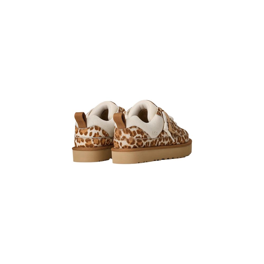 UGG Beige Suede Leather Sneakers