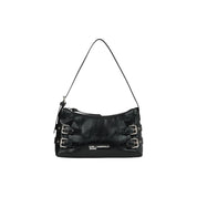 Karl Lagerfeld Black Polyurethane Shoulder Bag