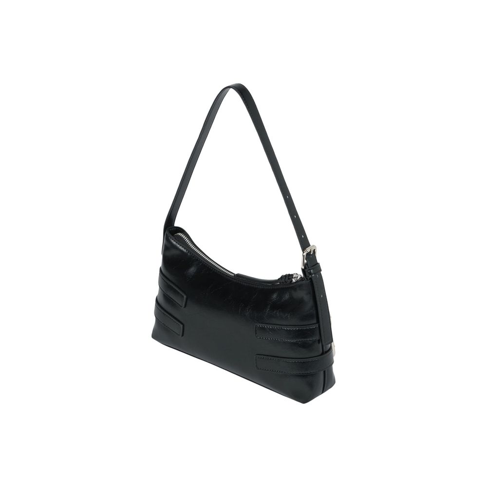 Karl Lagerfeld Black Polyurethane Shoulder Bag