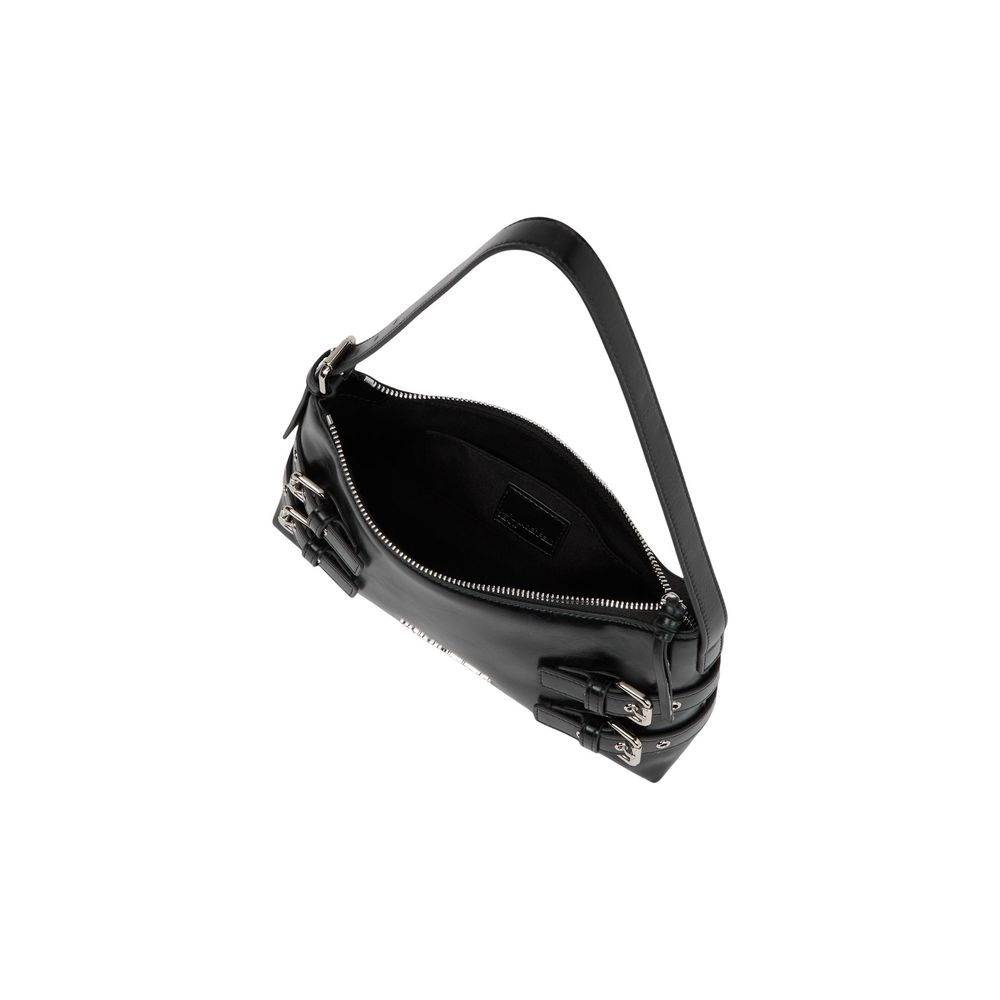 Karl Lagerfeld Black Polyurethane Shoulder Bag