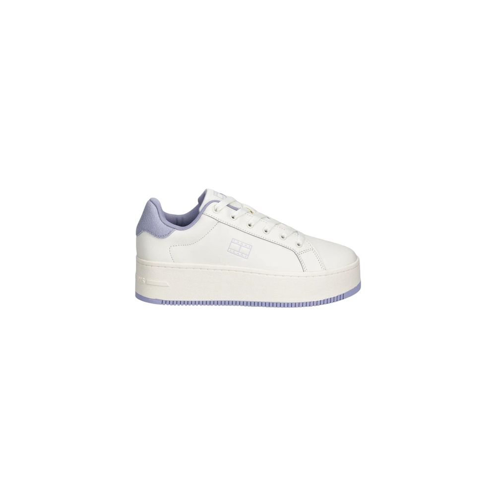 Tommy Hilfiger Jeans White Leather Sneakers