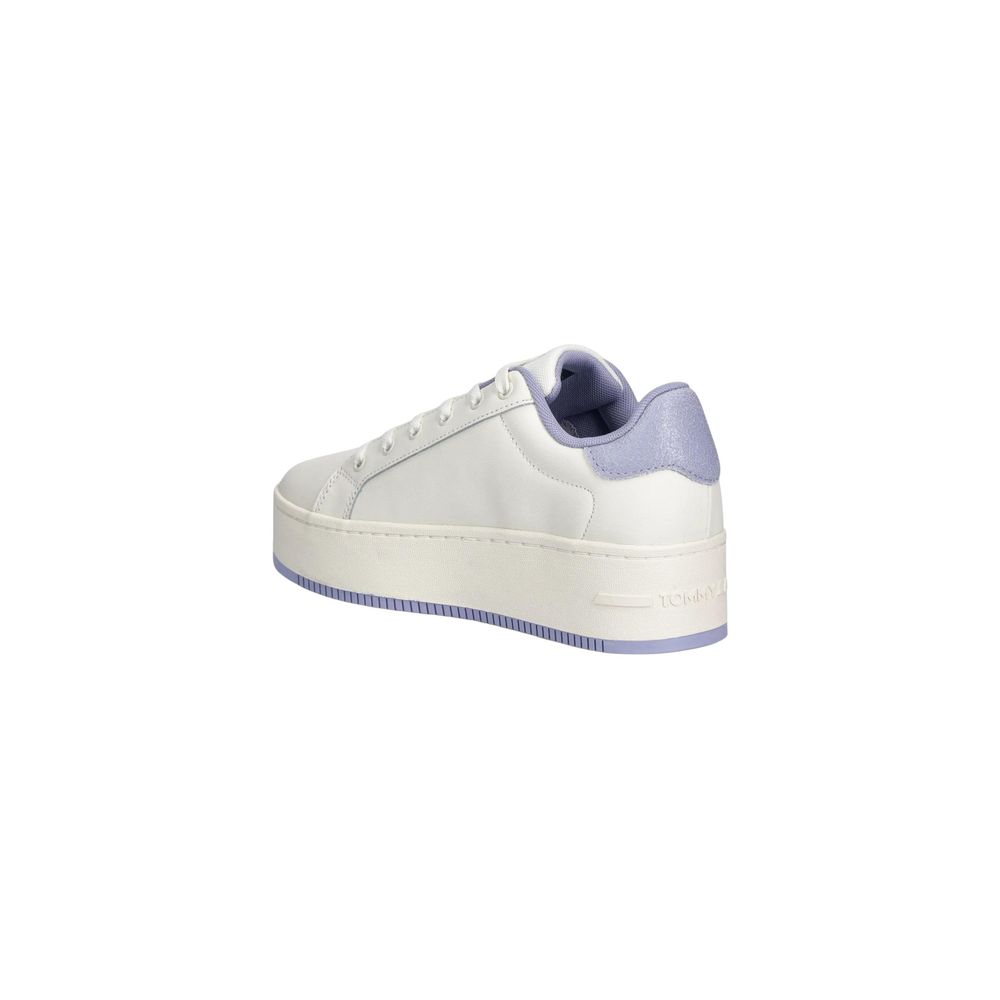 Tommy Hilfiger Jeans White Leather Sneakers