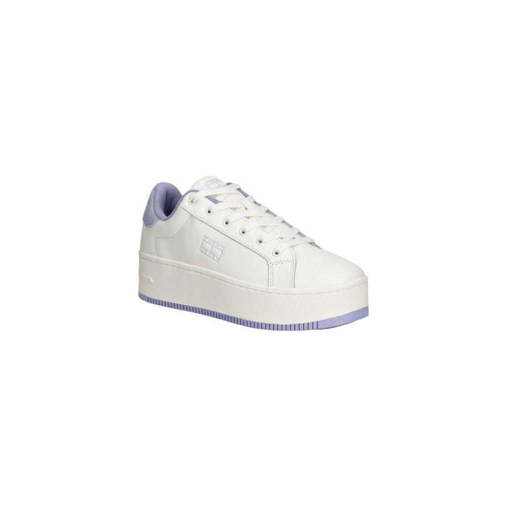 Tommy Hilfiger Jeans White Leather Sneakers