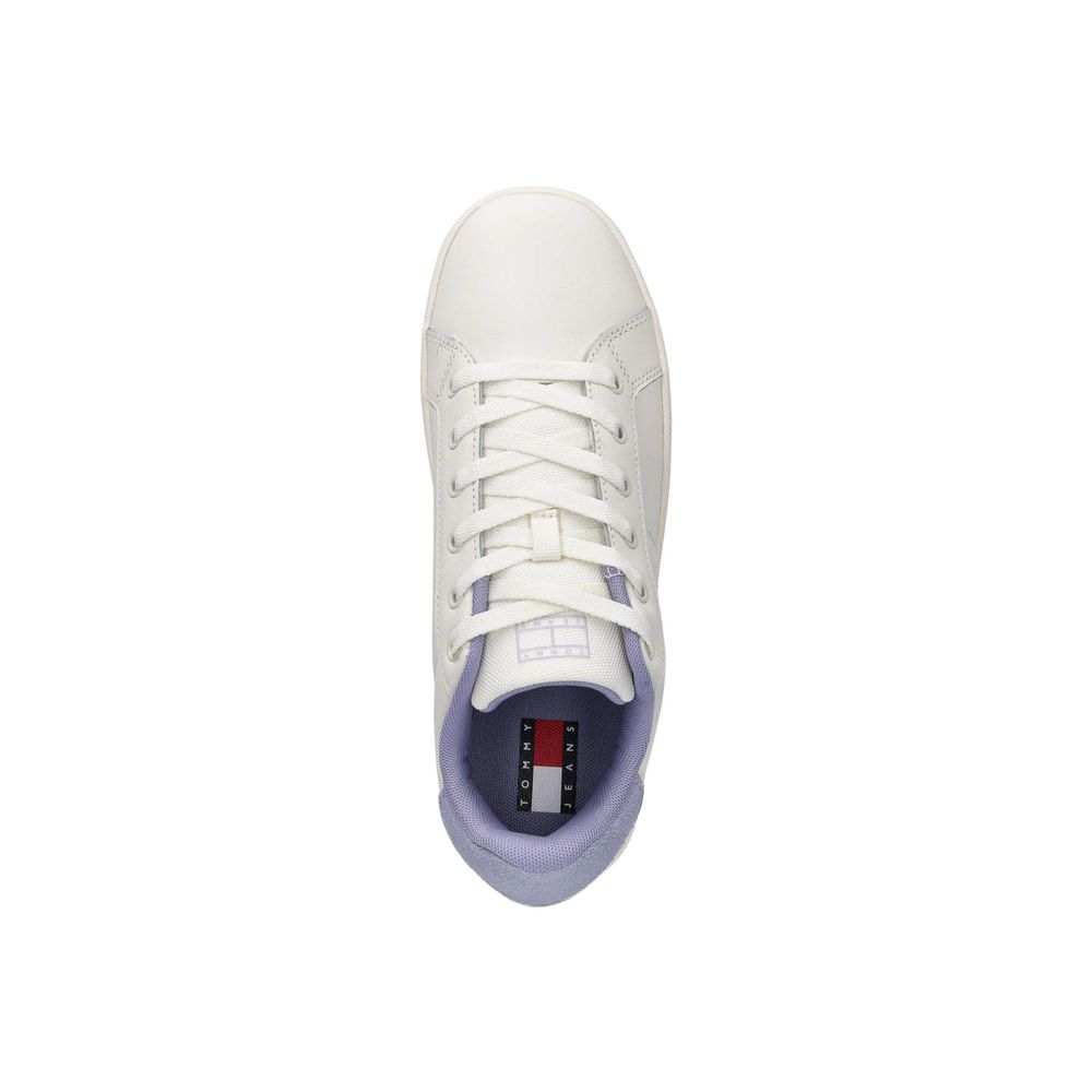 Tommy Hilfiger Jeans White Leather Sneakers